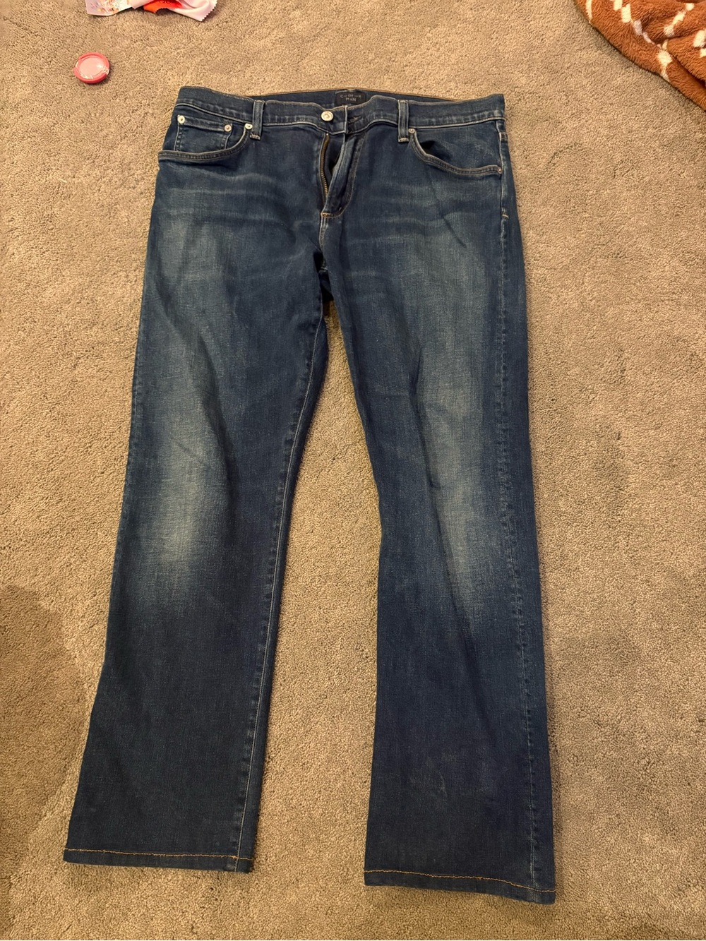 Citizens Of Humanity Slim Straight Jeans in Dark Blue Wash 36x30